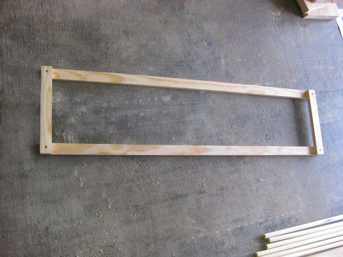 The completed outside frame.