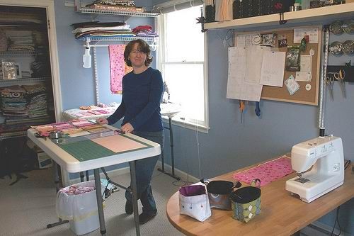 See Sewing Rooms and Fabric Stashes on Flickr - Threads