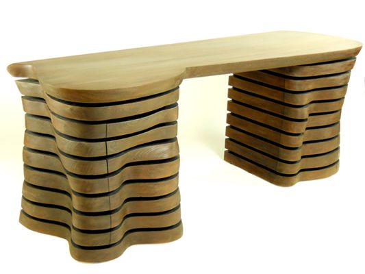 'Wave' desk - FineWoodworking