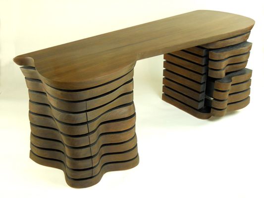 'Wave' desk - FineWoodworking