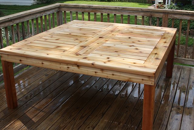 Cedar outdoor deals dining set