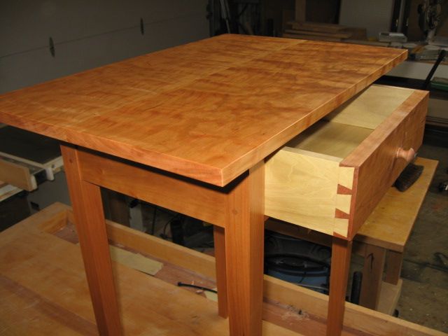 Shaker table in figured cherry - FineWoodworking