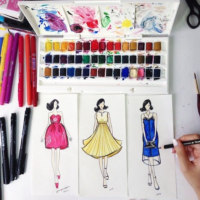 Style, Design & Class  Fashion illustration sketches dresses, Fashion  design sketches, Fashion illustration dresses