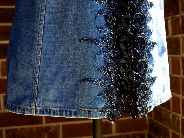 Upcycled/Refashioned Denim Dress - Threads