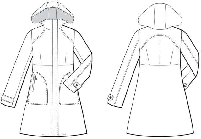 Pattern Review: Waffle Patterns Pepernoot Hooded Coat - Threads