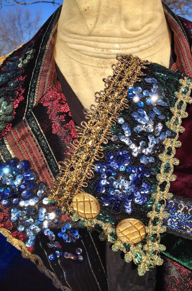 Velvet Patchwork Coat - Threads