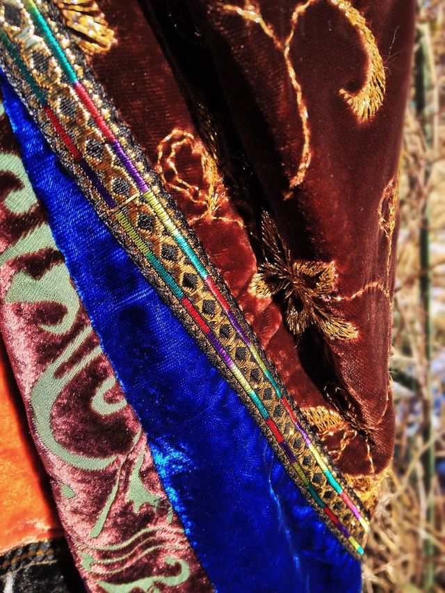 Velvet Patchwork Coat - Threads