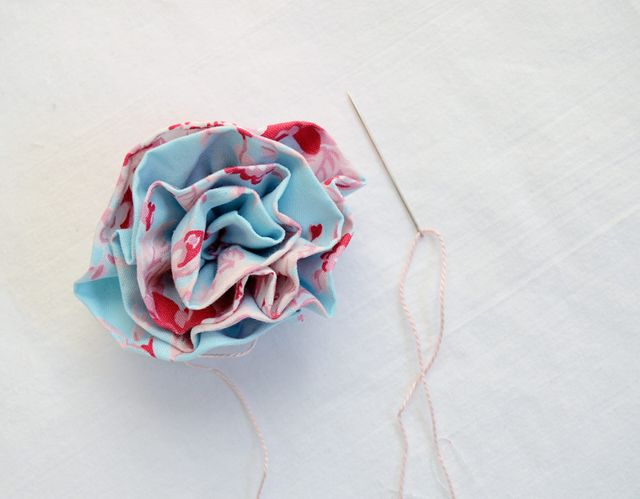 DIY Fabric Rosette  How to Make Fabric Rosettes