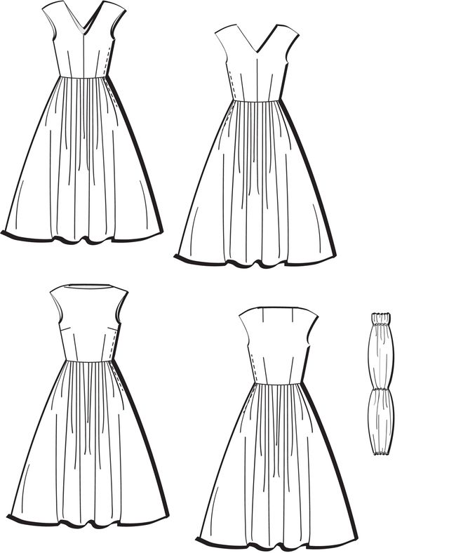 Pattern Review: Vogue 8789 Misses' Vintage Petite Dress - Threads