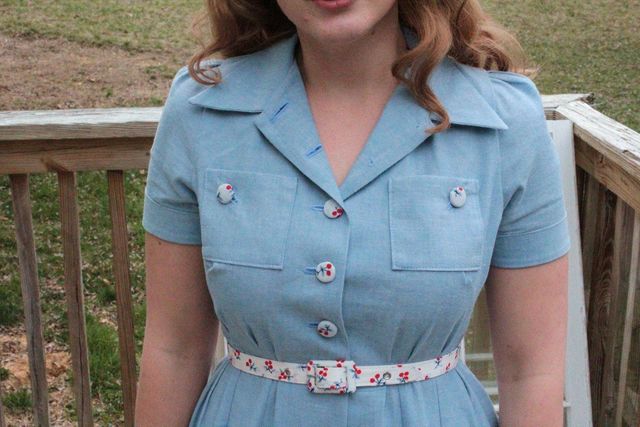 1940s shirtwaist dress best sale