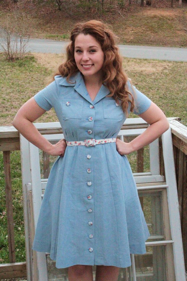 Blue 40s outlet dress