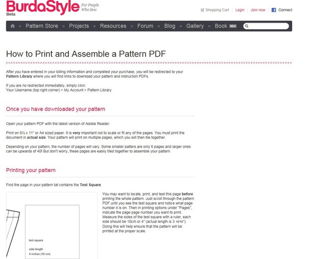 How to Print & Assemble a PDF Sewing Pattern