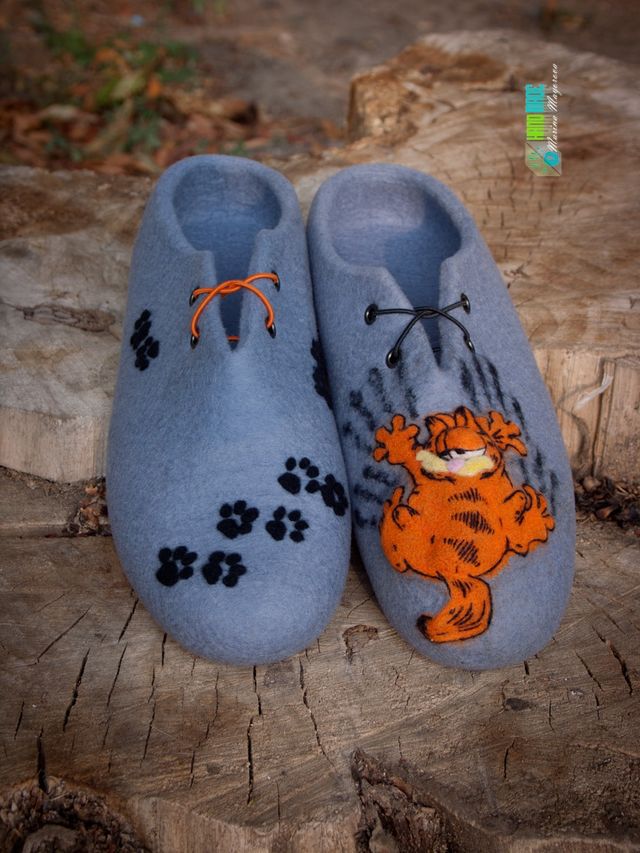 Wet best sale felted slippers