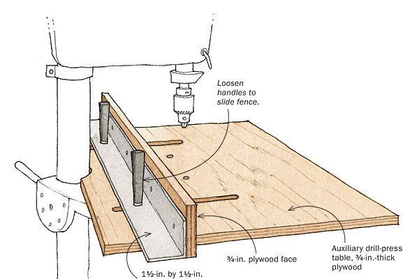 drill press bench plans