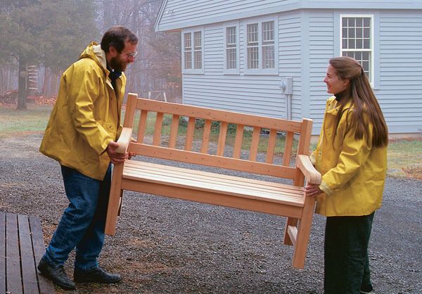 A Garden Bench for All Seasons FineWoodworking