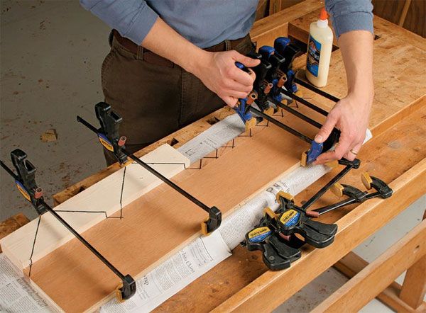 how-to-glue-up-joints-positioning-the-clamps-finewoodworking