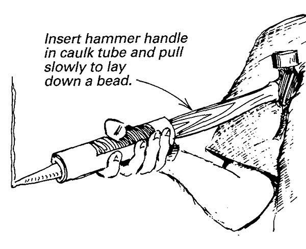 How to use a caulking gun 