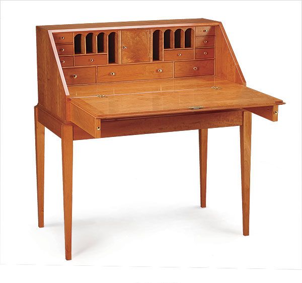 Cherry Slant Top Writing Desk - FineWoodworking