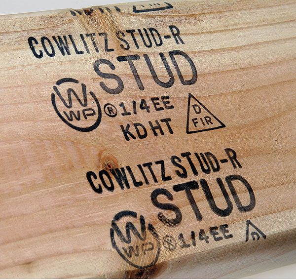 Typical grade stamps for plywood and OSB. (Courtesy of TECO, Sun