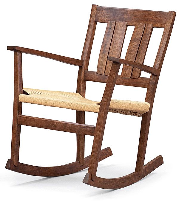 Claro Walnut Rocker - FineWoodworking