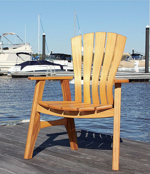 Wooden discount adirondack bench