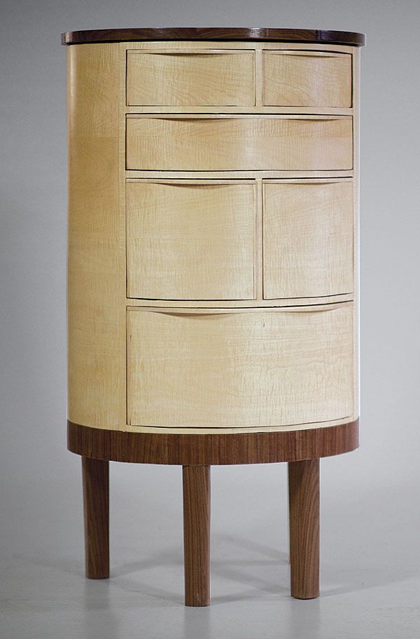 Curved Multicultural Cabinet - FineWoodworking