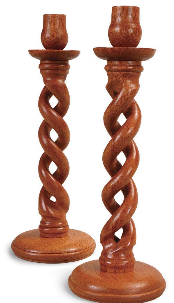 Barley twist candle holders hi-res stock photography and images