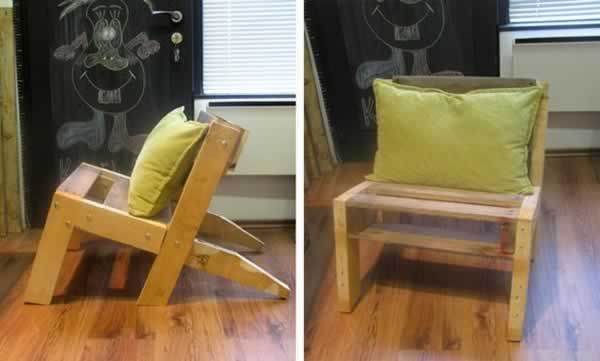 Flat pack outlet chair design