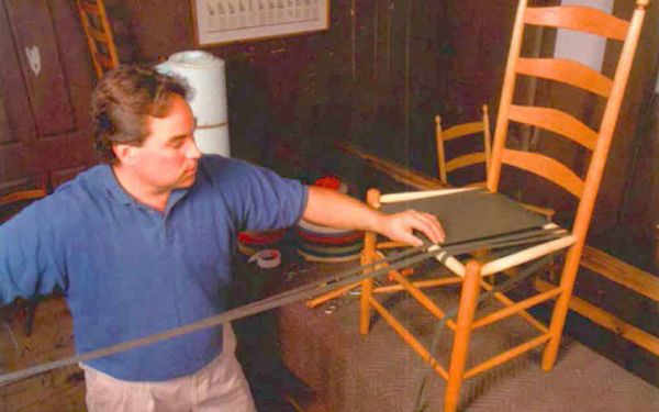 Danish Modern Chair Repair | Rubber Webbing Straps Belts Back Rest