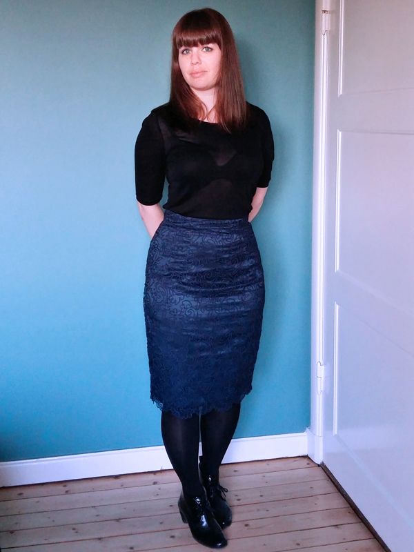 High waisted lace pencil skirt sale