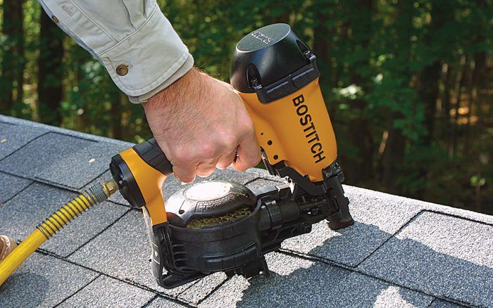 Coil store roofing nailer