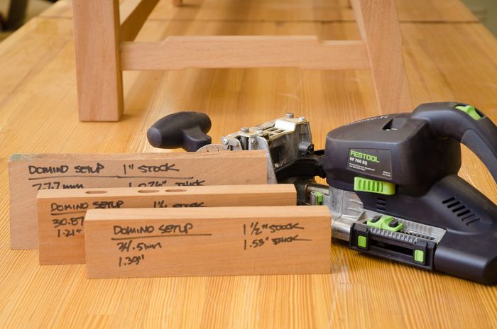 undergrundsbane tæt Mysterium Centering the Festool Domino on Imperial Based Materials - FineWoodworking