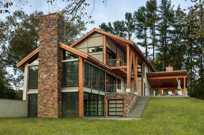 Leaning Timber Haus - Fine Homebuilding