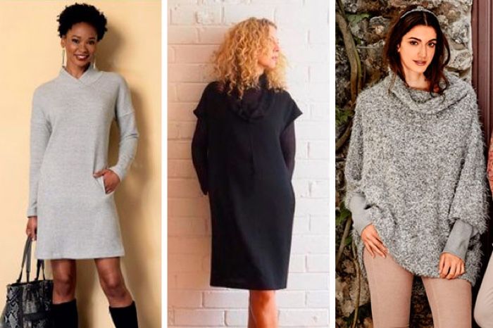 How to Wear a Grey Turtleneck Sweater Dress