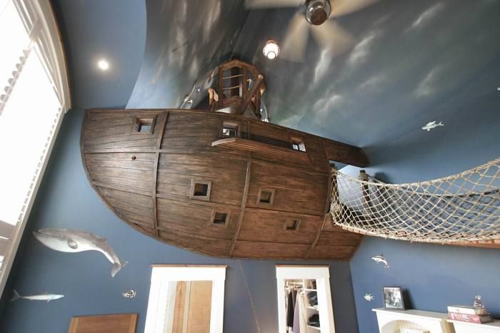 A Custom Pirate Ship Is the Centerpiece for the Kuhl-est Kid's Room Ever -  Fine Homebuilding