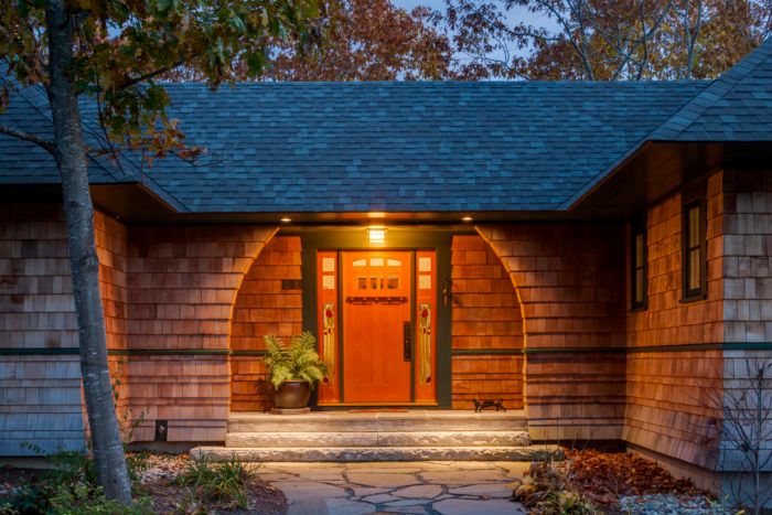 Crafted Door, Inviting Entrance - Fine Homebuilding