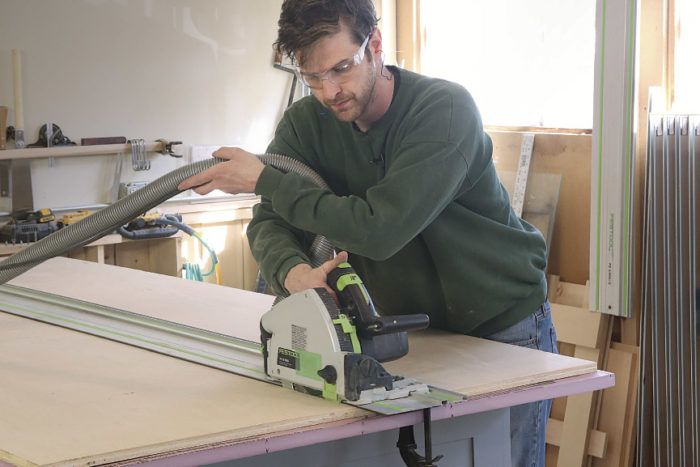 Track saw crosscut deals table