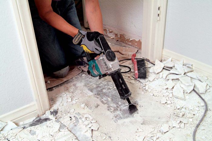 You need to remove tiles and glue on floors ? make it easy ! 