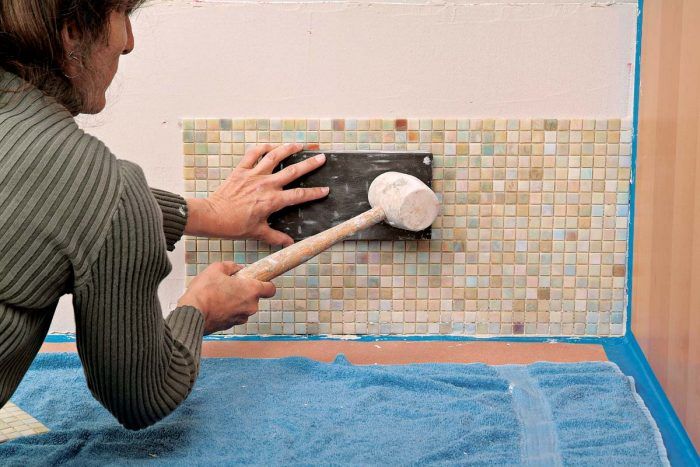 How to Grout a Glass Mosaic Video 