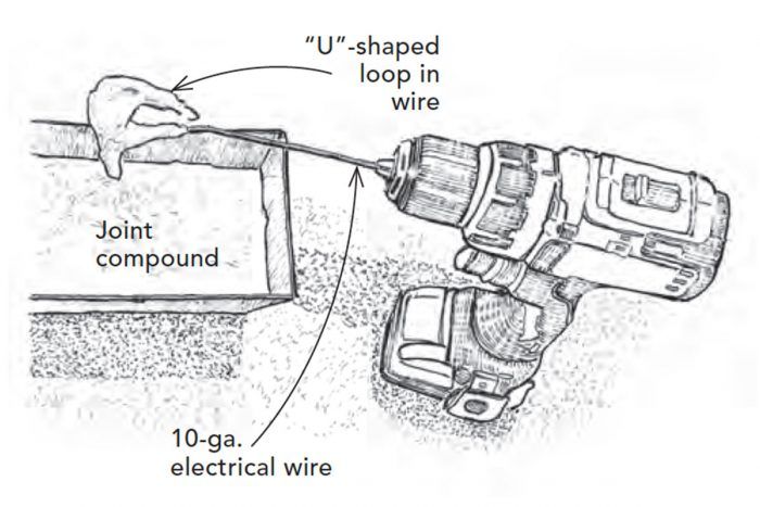 Makeshift Mud Mixer for Drywall Fine Homebuilding