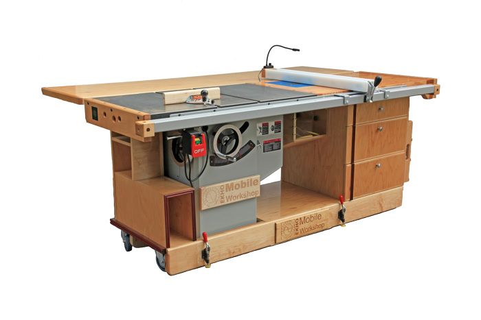 Mobile table deals saw bench