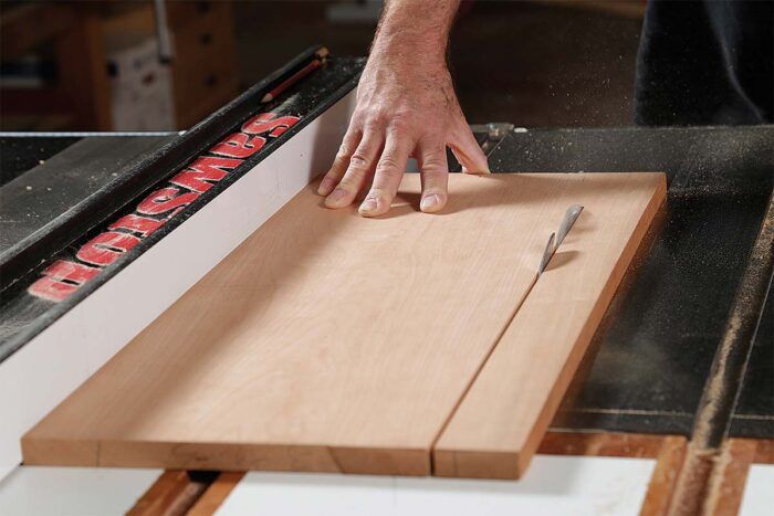 can you cut against the grain on a table saw?