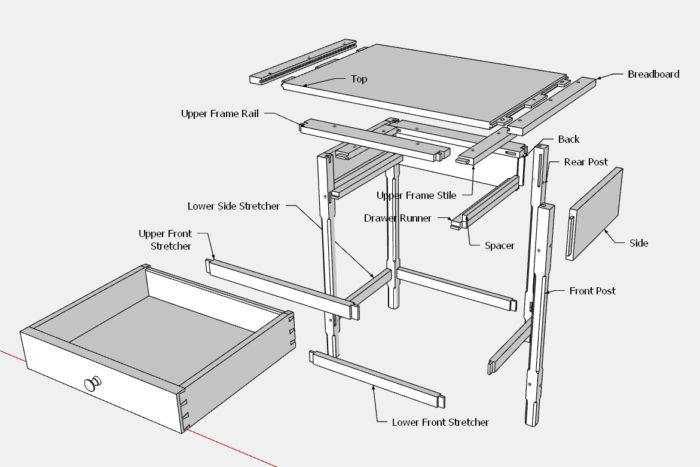 Table post. Распиловочный стол Sketchup. Upper frame. Upper frame Insert.