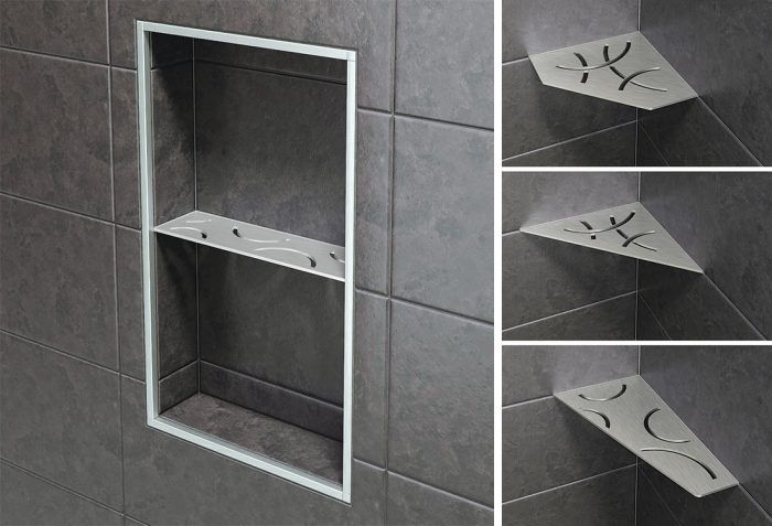 Schluter Introduces Stainless Steel Shower Shelves