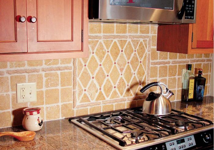 Sliding Marble Backsplash Behind Stove Design Ideas