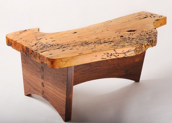 Maple Plank with Walnut Stain - Table Designs