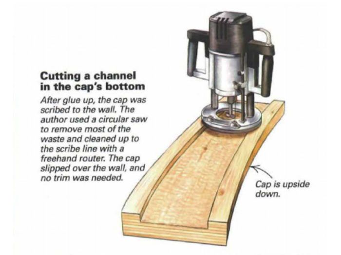Capping a Curved Stair Wall - Fine Homebuilding
