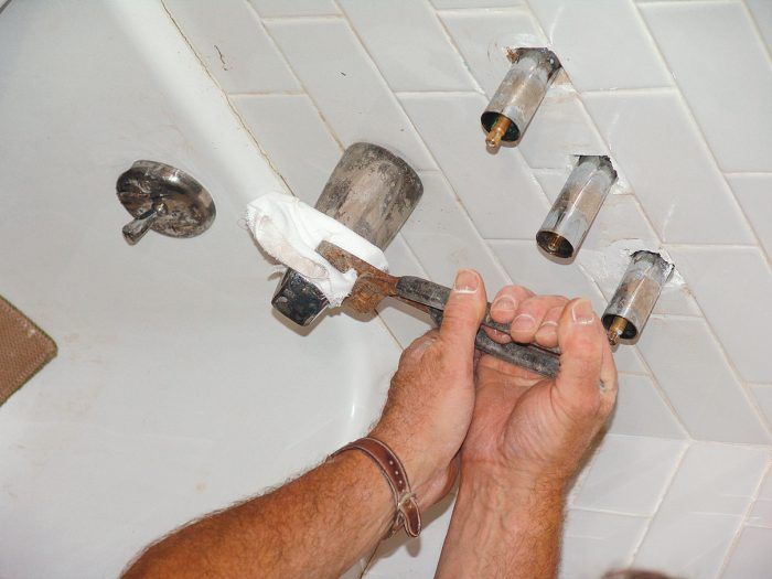 Shower faucet clearance repair