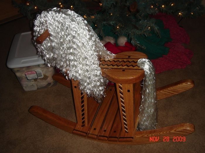 Oak Rocking Horse Top View - FineWoodworking