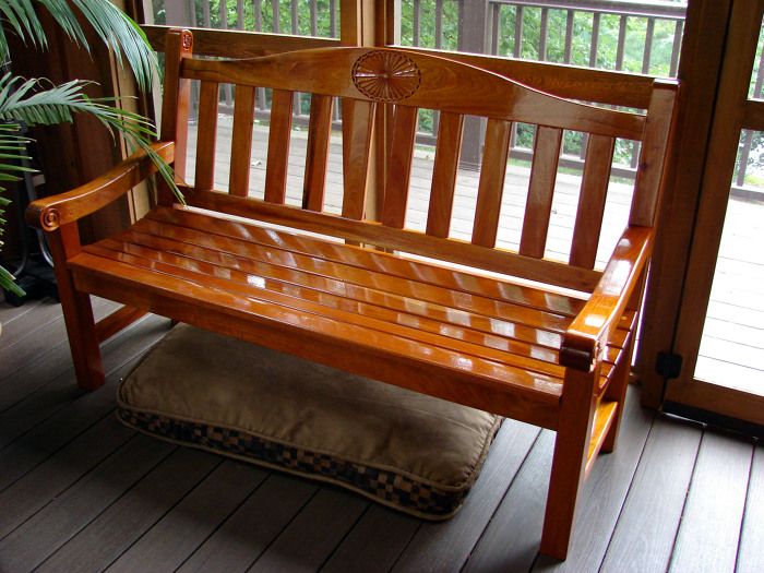 Mahogany Garden Bench FineWoodworking